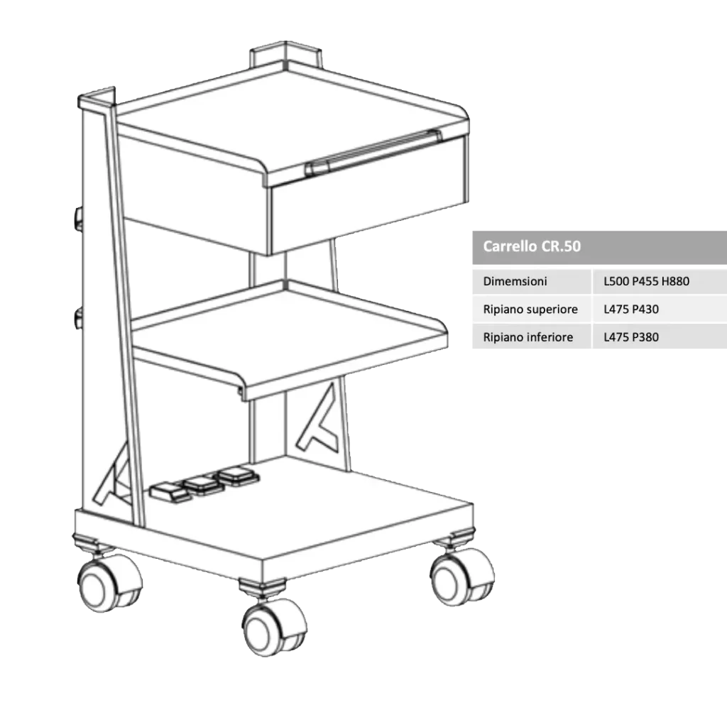 carrello CR50 misure